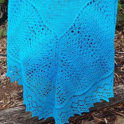 Aqua Baby Shawl
